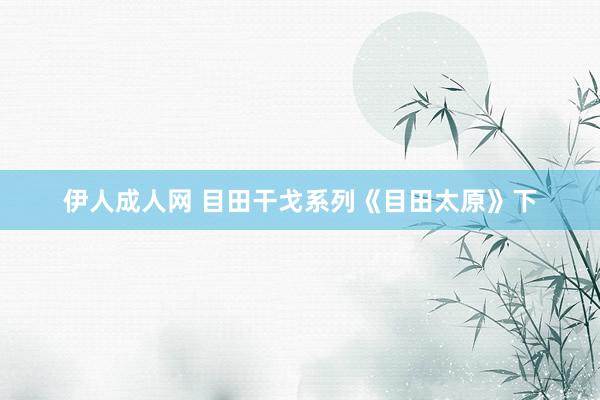 伊人成人网 目田干戈系列《目田太原》下