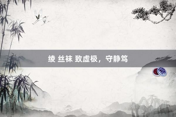 绫 丝袜 致虚极，守静笃